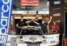 Rally di Roma Capitale: gran prestazione di Marco Leoncini, “navigato” dal sancascianese Marco Piazzini
