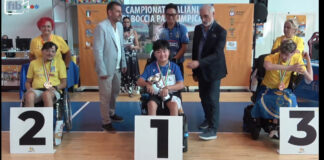 Il quindicenne Ethan Garcia della Bocciofila Scandiccese (vive a Tavarnuzze), neo campione d’Italia di Boccia Paralimpica