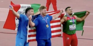 Mondiali di atletica, è bronzo per Leonardo Fabbri: “La gara più bella della mia vita”