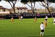 Santucci in rete al 3′: ma per l’Audace Galluzzo è 1-1 sul campo dello Sporting Arno