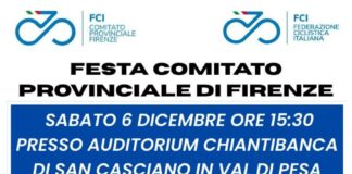Sabato 6 dicembre a San Casciano la festa del comitato provinciale di Firenze della FCI