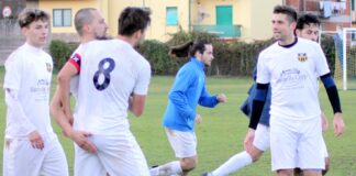 La Grevigiana decolla a Peretola: Fiumi-gol, 1-0 al Real e primo posto in classifica per i gialloblù