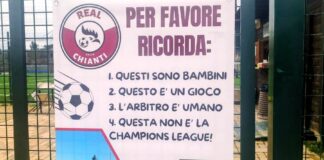 Real Chianti: un cartello ad ogni ingresso di stadio (a Greve, Strada, San Polo) per ricordare “perché siamo lì”