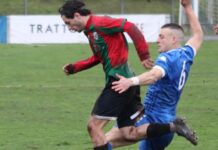 Magia di Simoni dalla bandierina: il Grassina vince a San Giovanni (1-0) e aggancia la Rondinella in testa