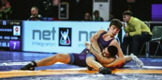Super Stefano Bencistà, medaglia di bronzo ai campionati italiani di lotta greco romana Under 17