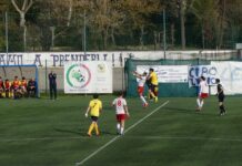 Carattere Galluzzo. Gialloblù in dieci per un’ora e sotto per 1-2 all’86’: Terzani allo scadere trova il 2-2