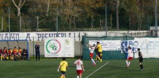 Carattere Galluzzo. Gialloblù in dieci per un’ora e sotto per 1-2 all’86’: Terzani allo scadere trova il 2-2