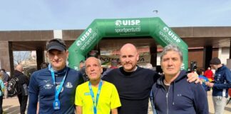 Raffaele Panebianco, 66 anni, non vedente, entusiasta della Maratonina di Tavarnelle