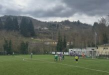 Partita pazza per il Chianti Nord a Stia: i biancoverdi rimontano da 0-2 a 3-2, poi la beffa al 96′ su autogol (3-3)
