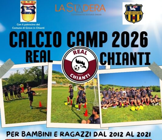 Aperte le iscrizioni per il Calcio Camp 2026 organizzato dal Real Chianti (dal 15 giugno al 3 luglio)