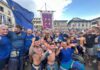 Calcio Storico Fiorentino: un sancascianese doc (Leonardo Fusi) in trionfo con gli Azzurri