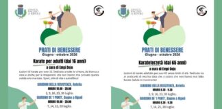 Il karate all”aperto (e gratuito) nei “Prati di Benessere” a Bagno a Ripoli e Antella