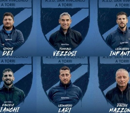 Staff che vince… non si cambia: le conferme del San Vincenzo a Torri. A partire dal mister
