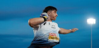 Lancio del peso, Leonardo Fabbri campione d’Europa: il pesista ripolese trionfa a Birmingham