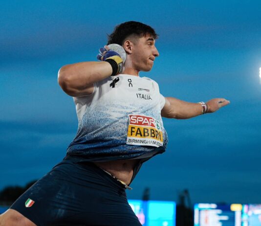 Lancio del peso, Leonardo Fabbri campione d’Europa: il pesista ripolese trionfa a Birmingham
