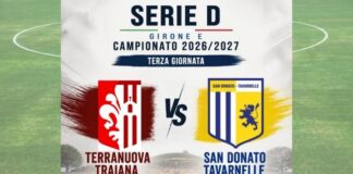 Serie D, turno infrasettimanale: seconda trasferta di fila per il San Donato Tavarnelle